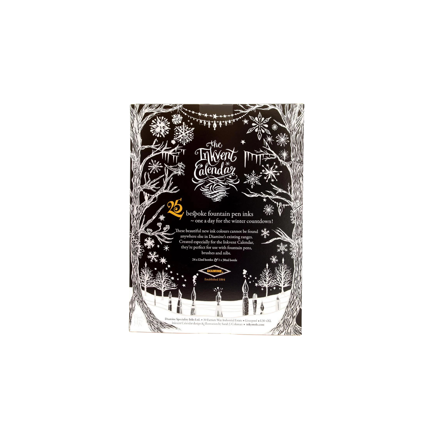 Diamine Inkvent Calendar 2024 - Black Edition