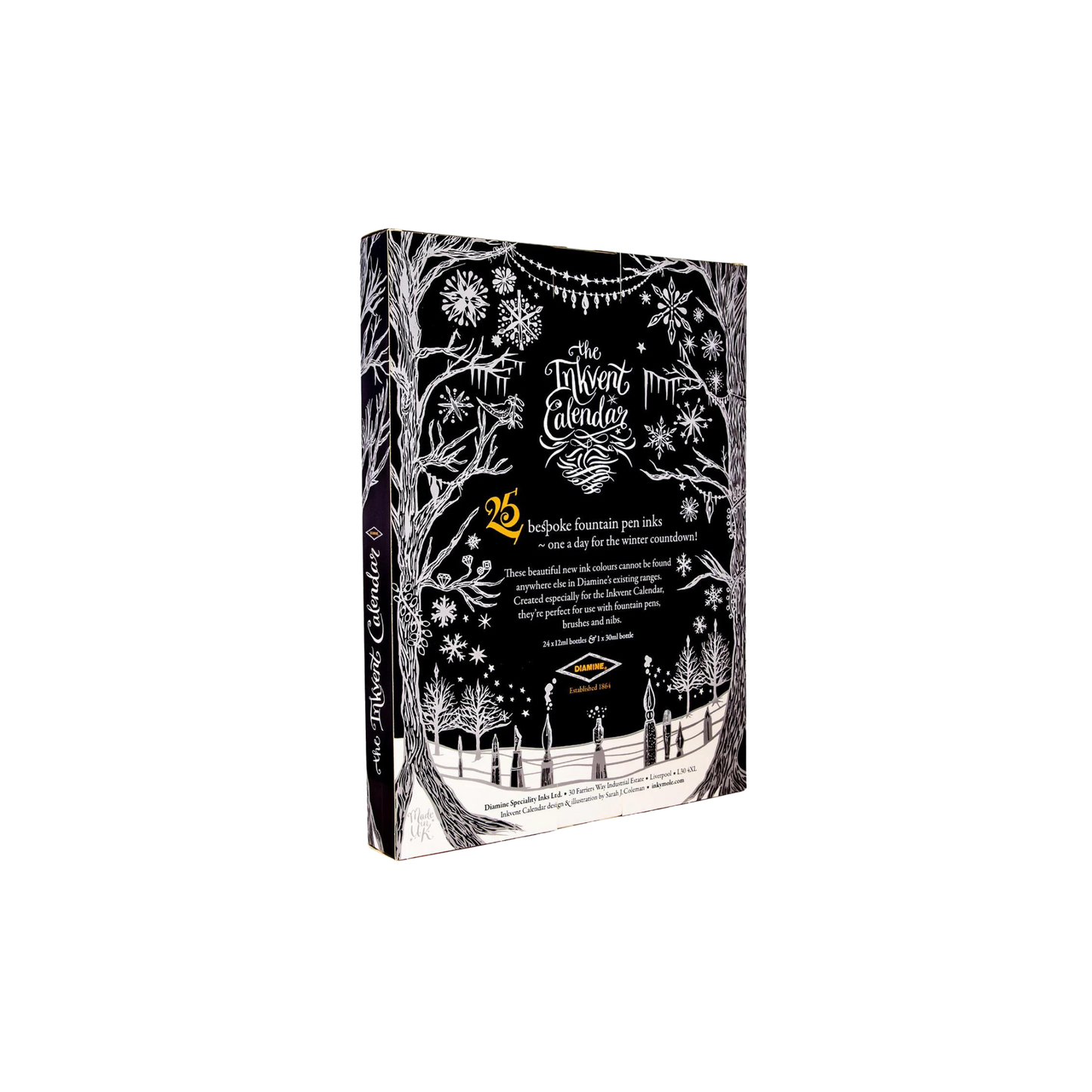 Diamine Inkvent Calendar 2024 - Black Edition