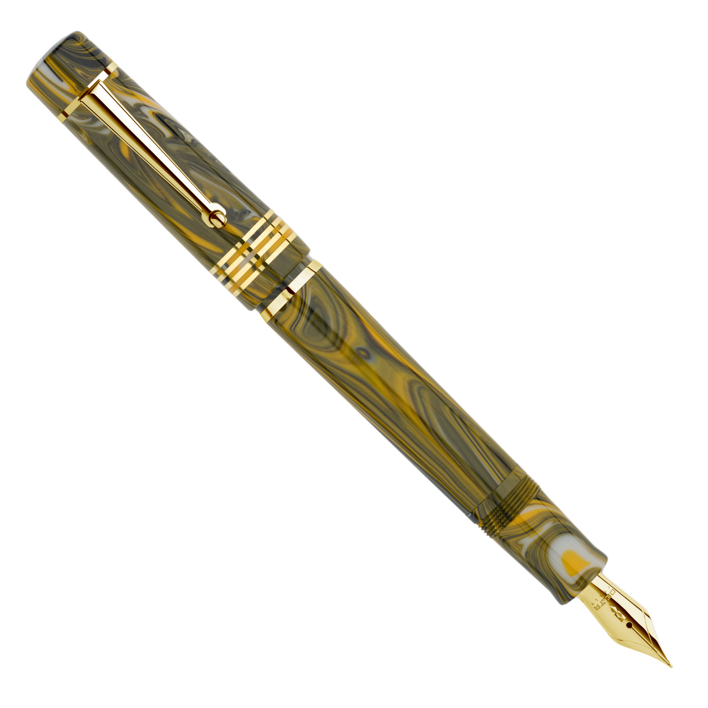 Delta Neo Gallery Marigold Gold Trim - Fountain Pen