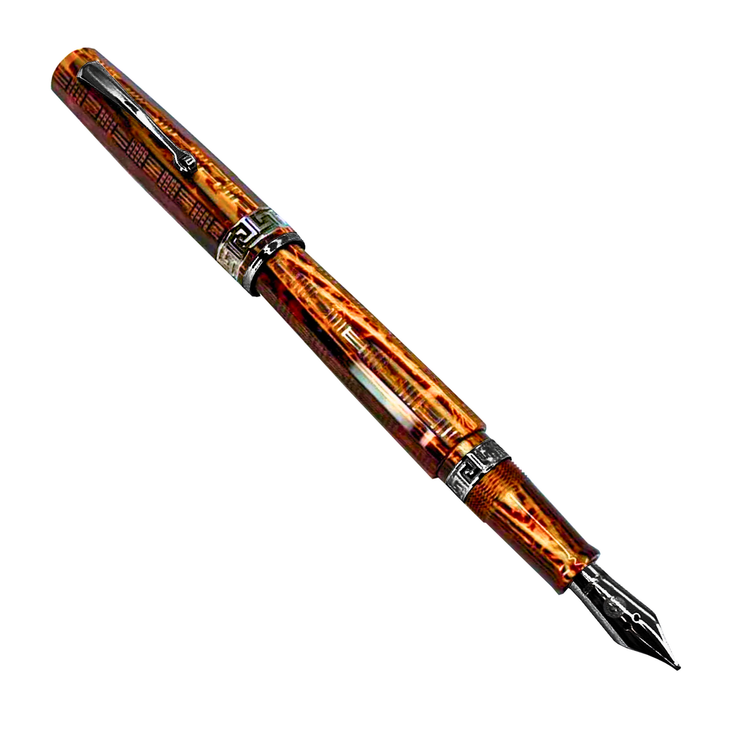 ASC Gladiator Medio Bespoke 2025 Arco Bronze Guilloche Ruthenium Trim- Fountain Pen