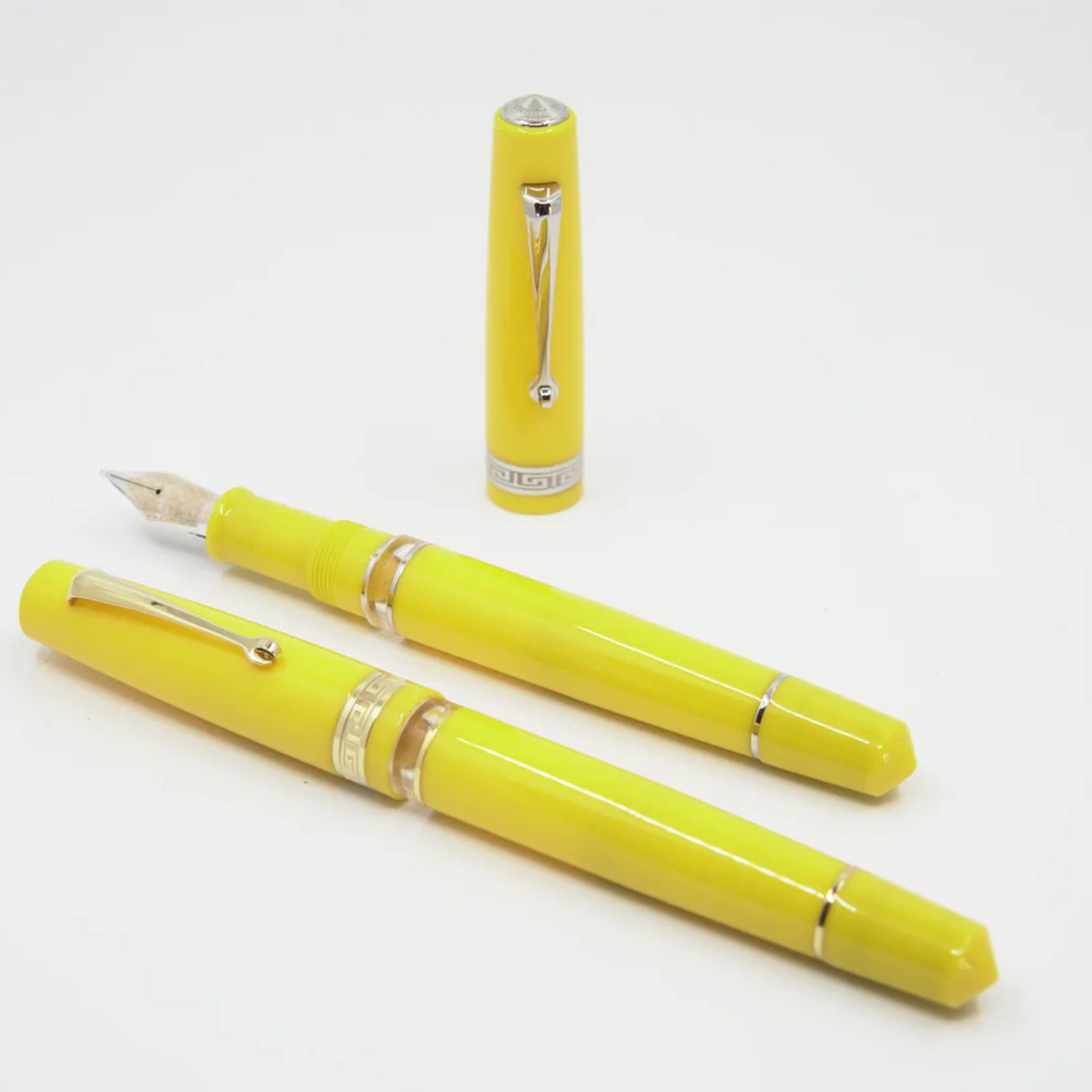 ASC Bologna Portofino Bespoke 2024 Giallo Rhodium Trim Fountain Pen