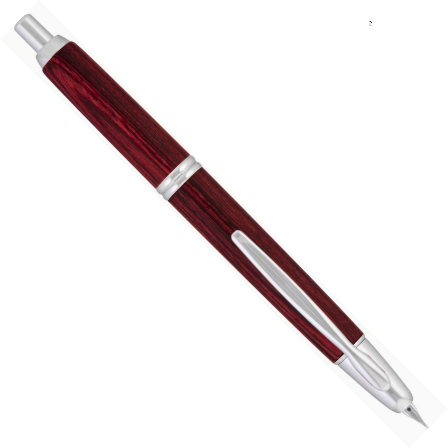 Pilot Vanishing Point Birchwood Red Fountain Pen