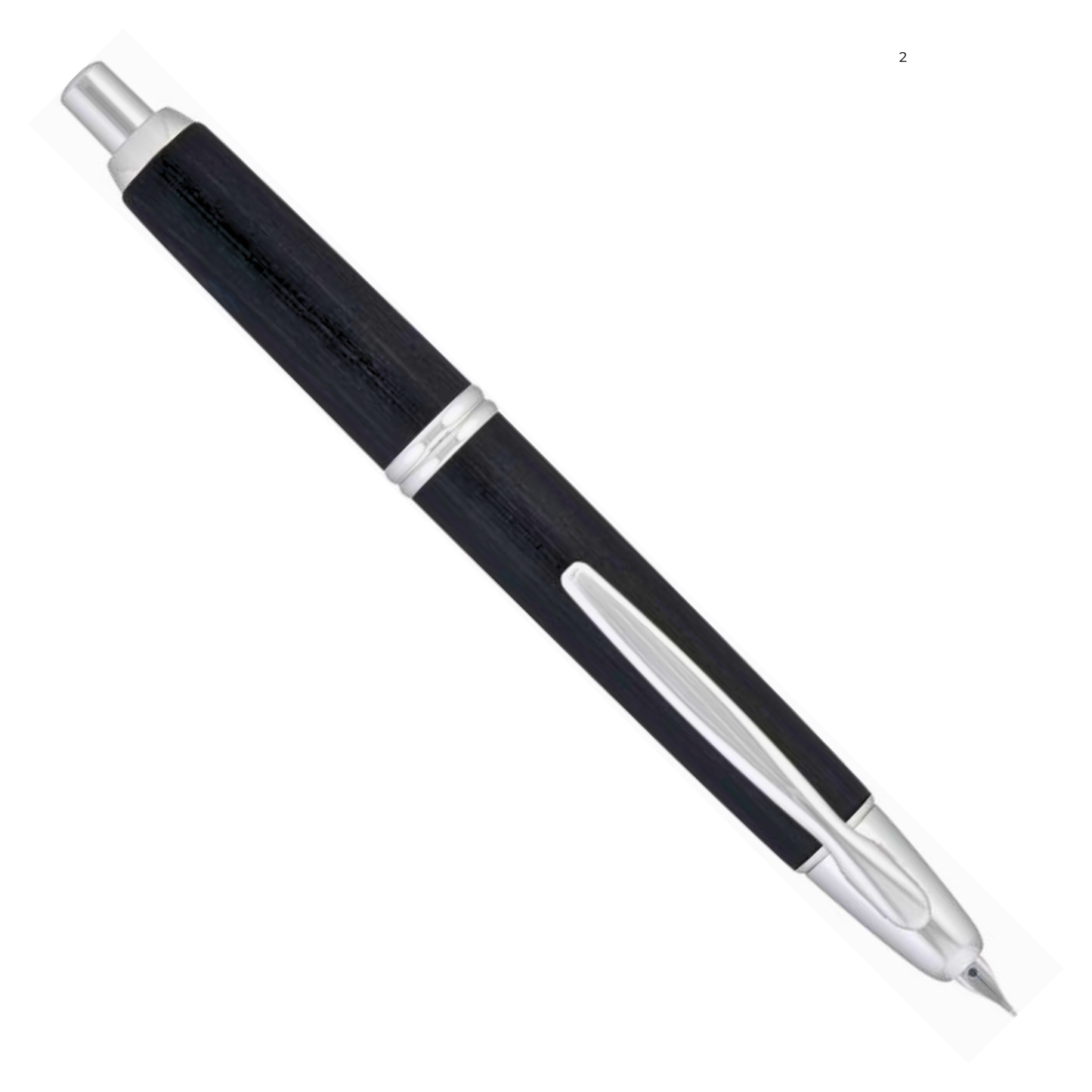 Pilot Vanishing Point Birchwood Black Fountain Pen