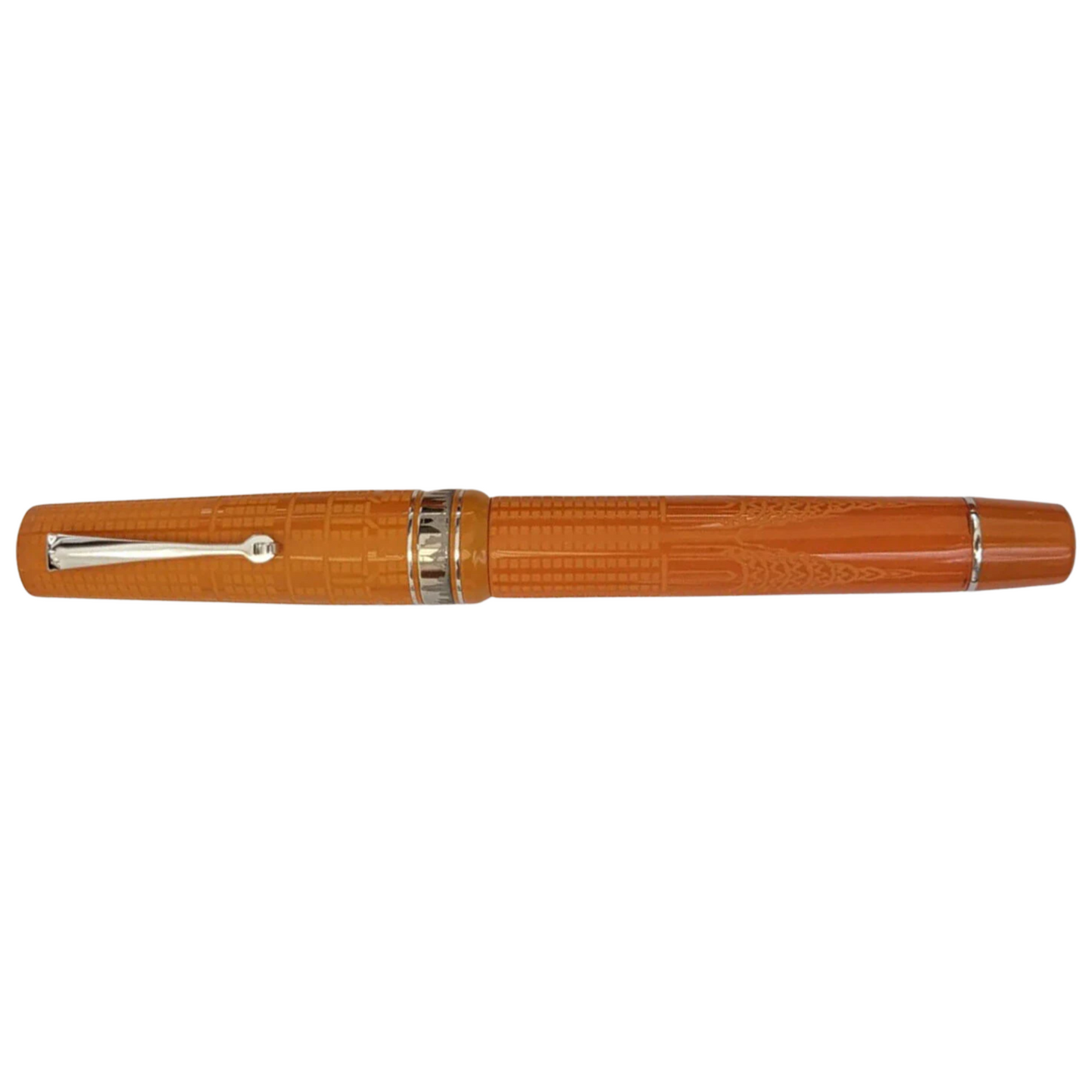 ASC Bologna Extra "I Love New York" Chrysler Building Chased Orange Ebonite Rhodium
