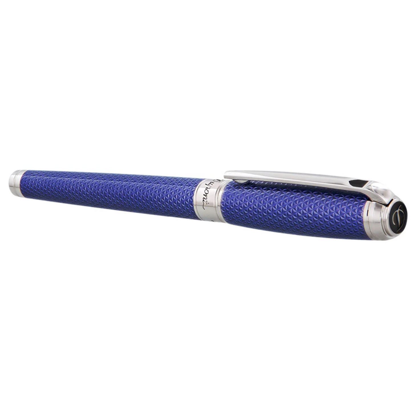 S.T. Dupont Line D Large Firehead Guilloché Ocean Blue