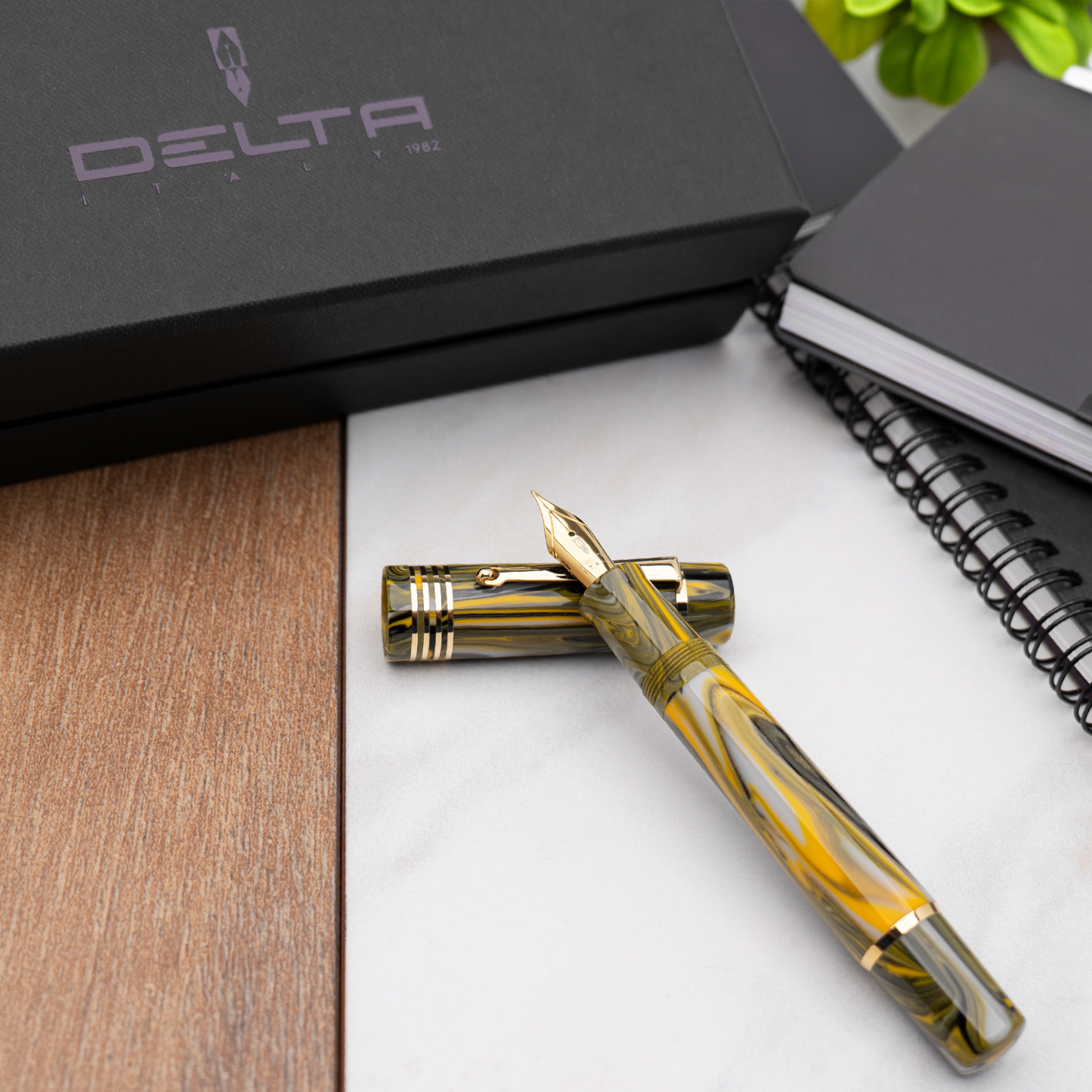 Delta Neo Gallery Marigold Gold Trim - Fountain Pen