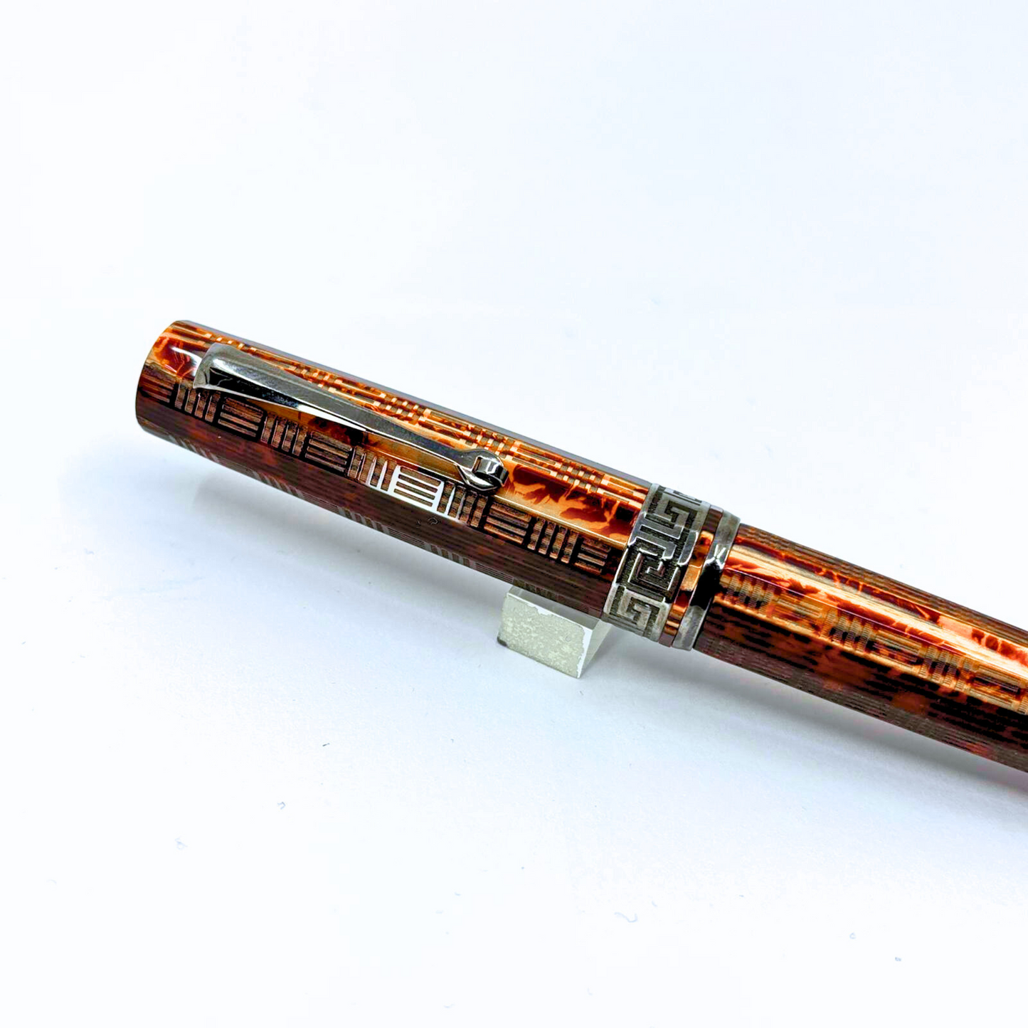 ASC Gladiator Medio Bespoke 2025 Arco Bronze Guilloche Ruthenium Trim- Fountain Pen
