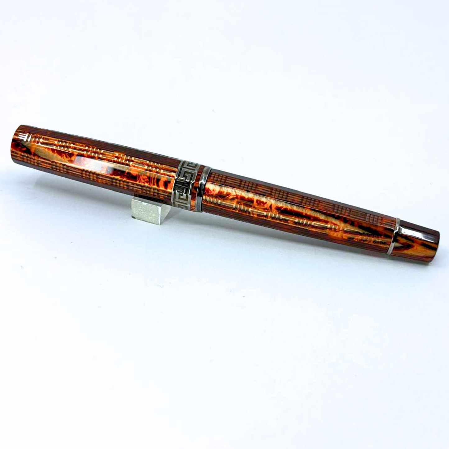 ASC Gladiator Medio Bespoke 2025 Arco Bronze Guilloche Ruthenium Trim- Fountain Pen