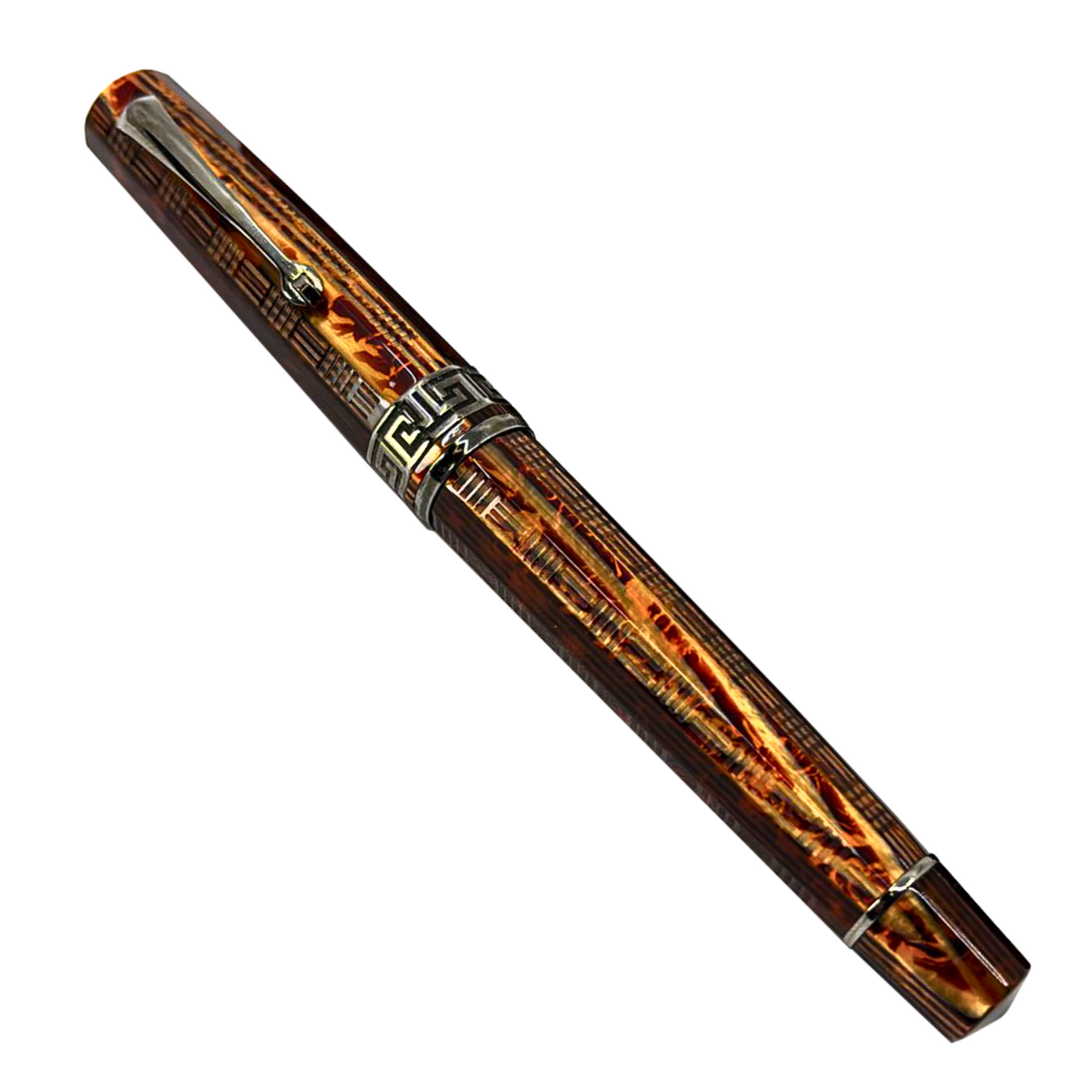 ASC Gladiator Medio Bespoke 2025 Arco Bronze Guilloche Ruthenium Trim- Fountain Pen
