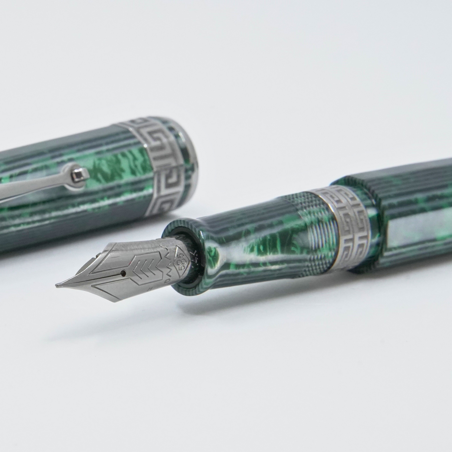 OMAS Paragon Arco Green Fountain Pen (Nibs.com 28th Anniversary)