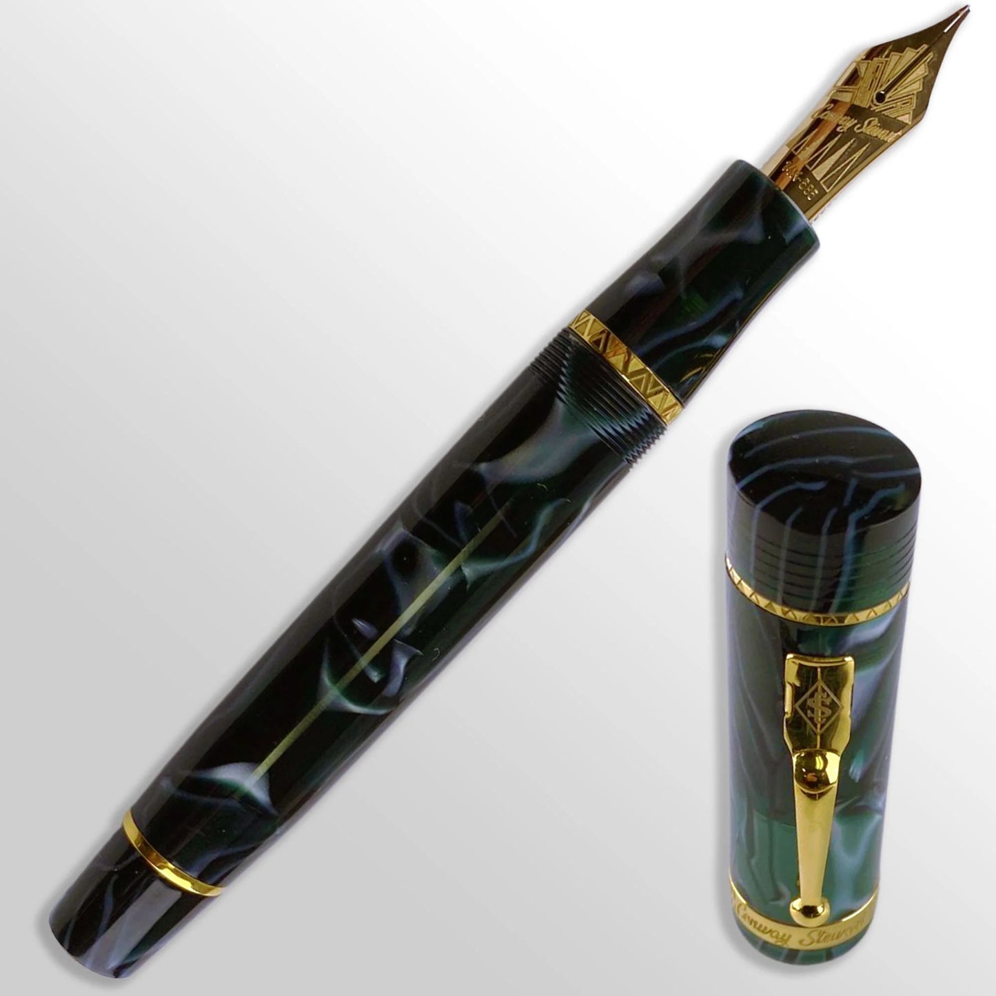 Conway Stewart Churchill Oversized Green Lagoon