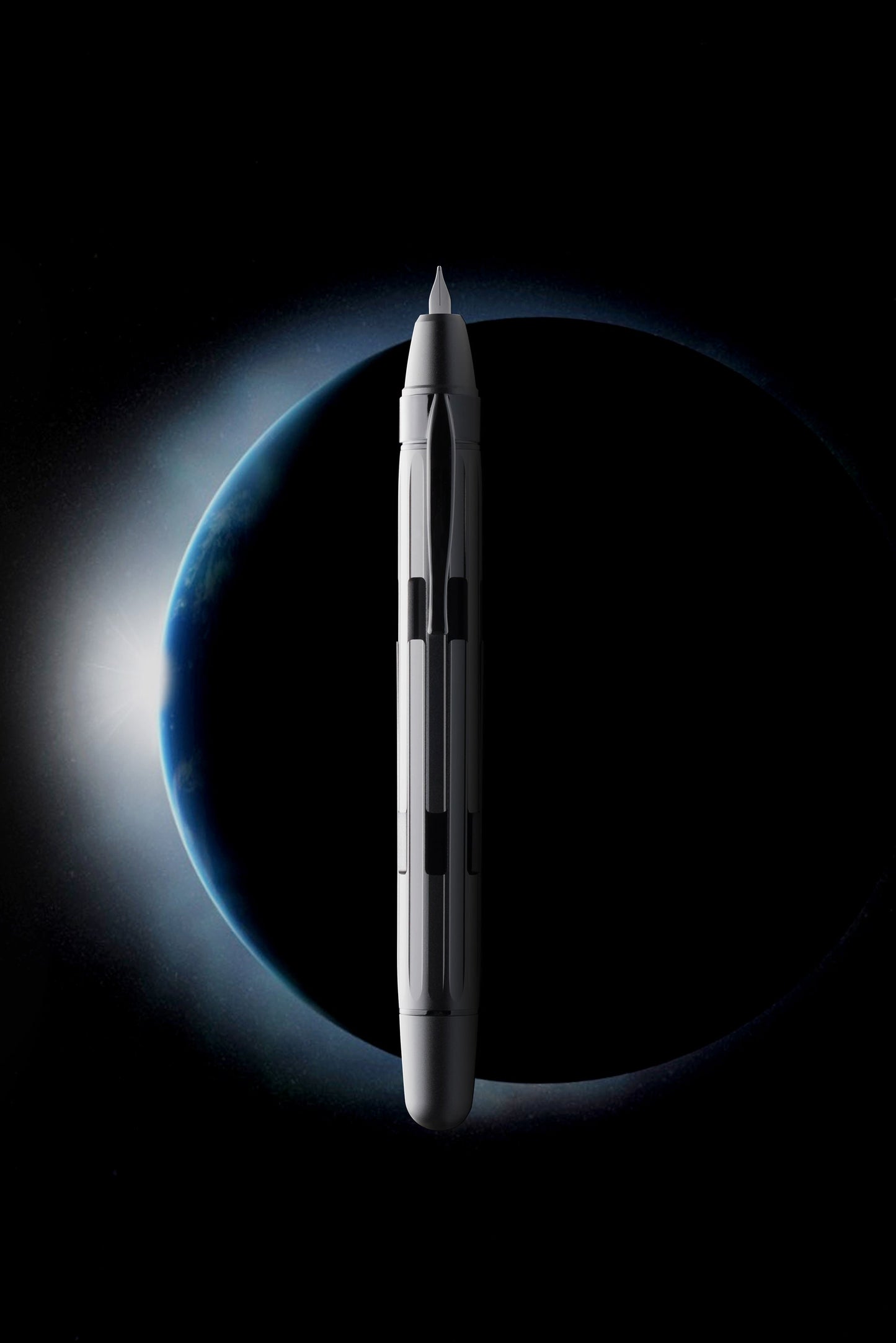 Nahvalur Eclipse Pure Silver - Fountain Pen
