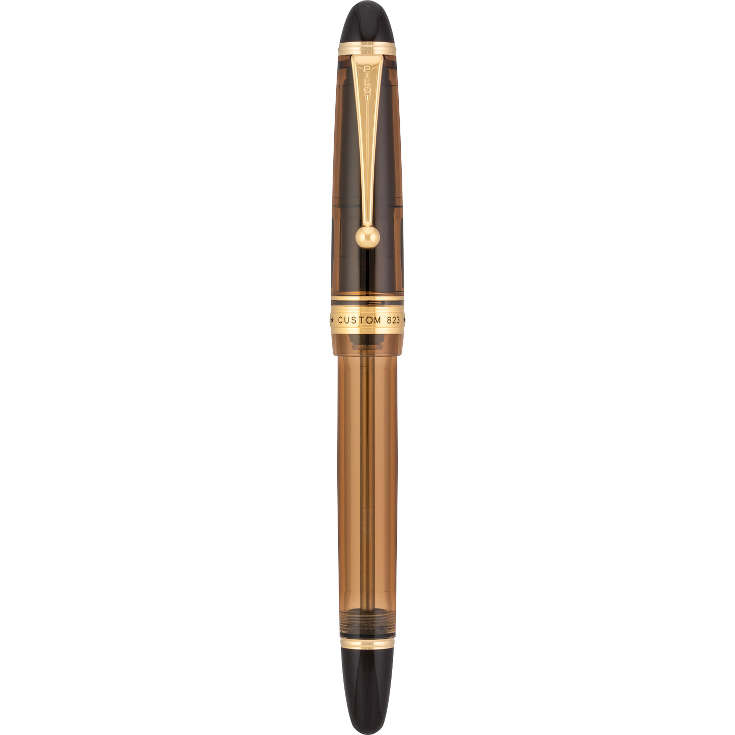 Pilot & Namiki Custom 823 Amber Fountain Pen - Capped