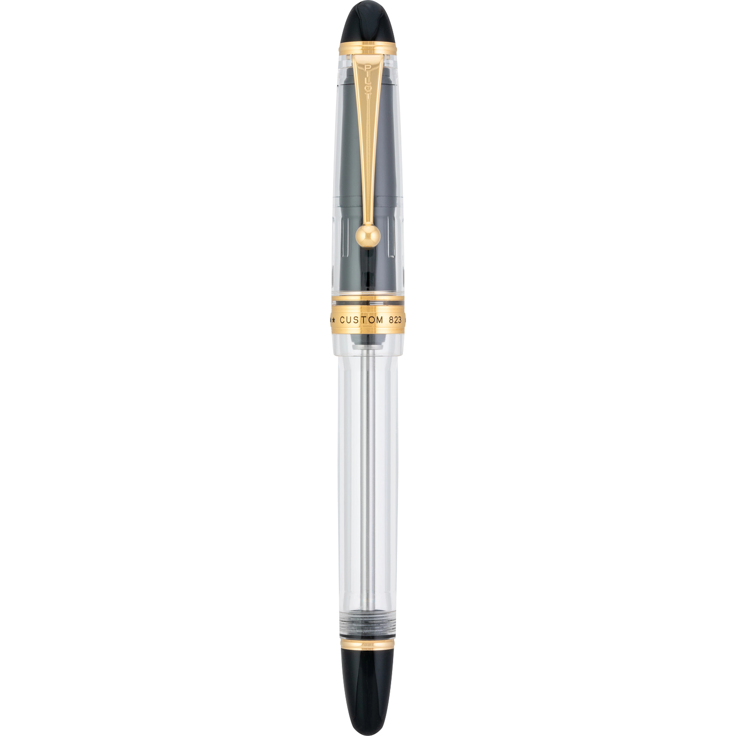 Custom 823 Clear Demonstrator Fountain Pen - Capped