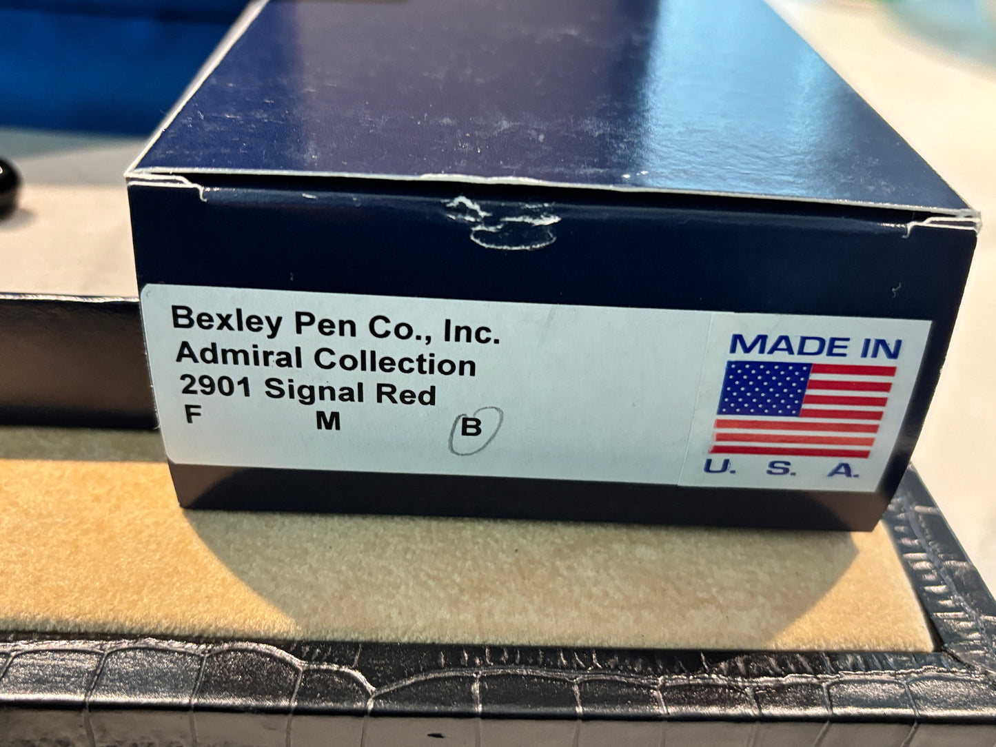 Bexley Admiral Collection Signal Red Steel Nib - Fountain Pen