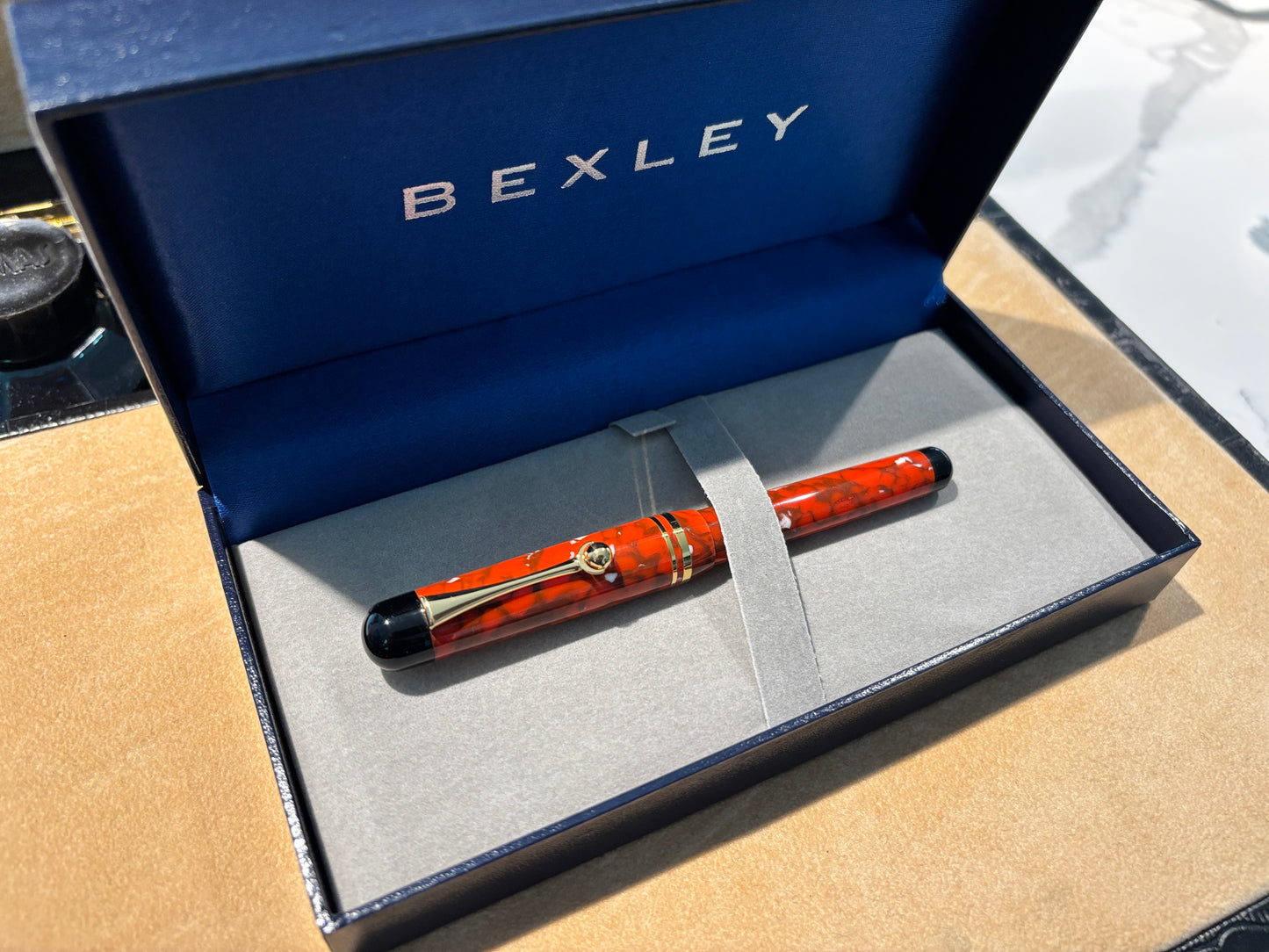 Bexley Admiral Collection Signal Red Steel Nib - Fountain Pen