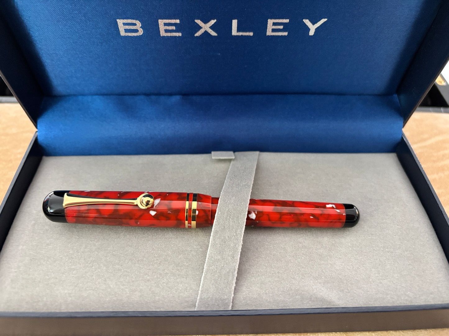 Bexley Admiral Collection Signal Red Steel Nib - Fountain Pen