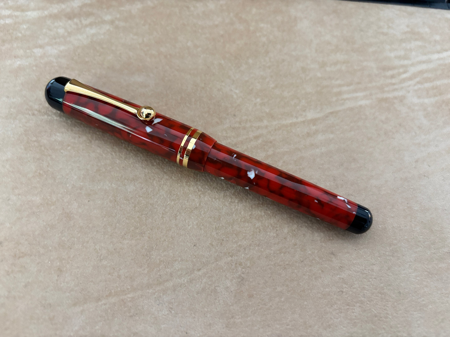 Bexley Admiral Collection Signal Red Steel Nib - Fountain Pen