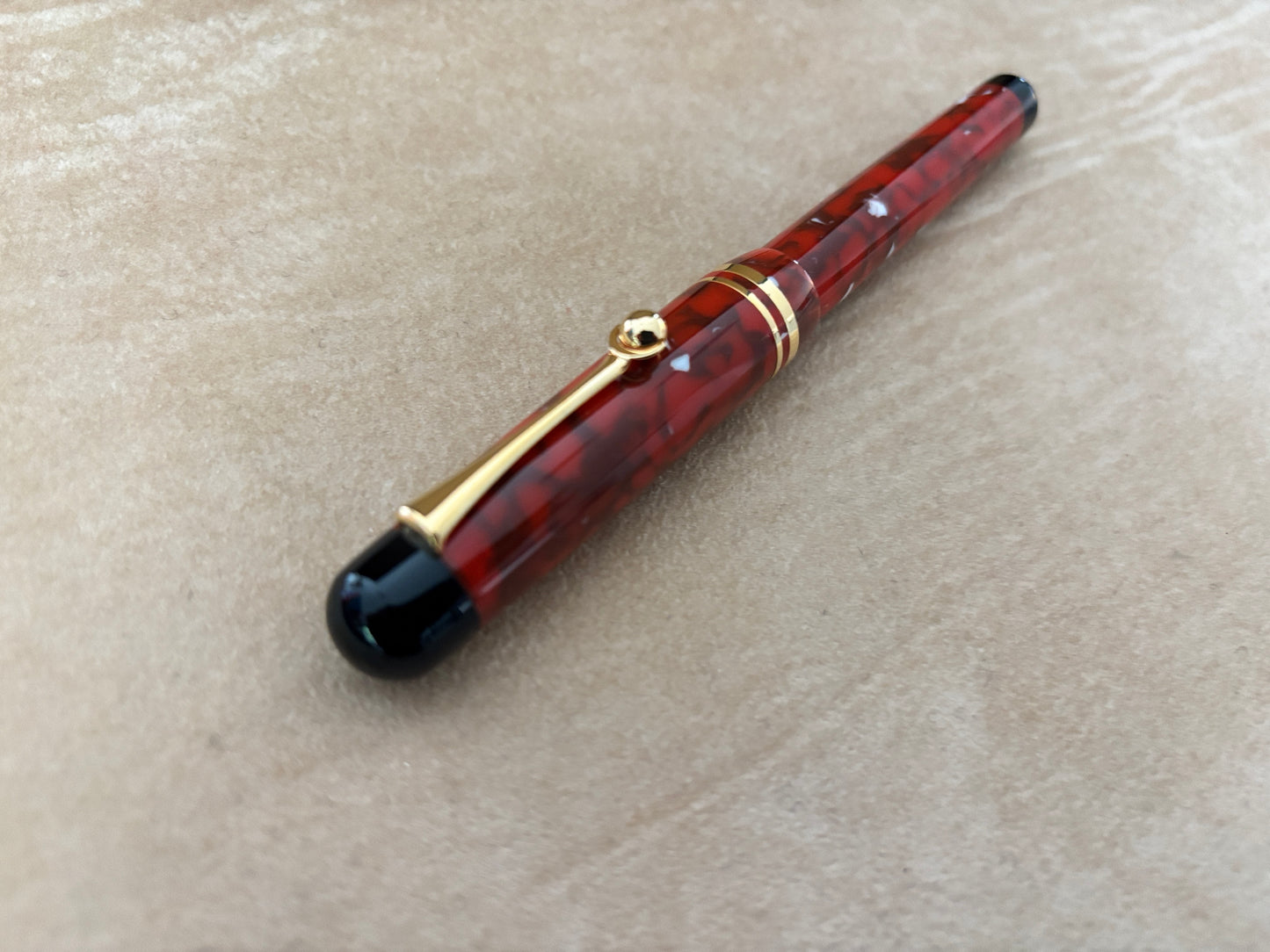 Bexley Admiral Collection Signal Red Steel Nib - Fountain Pen