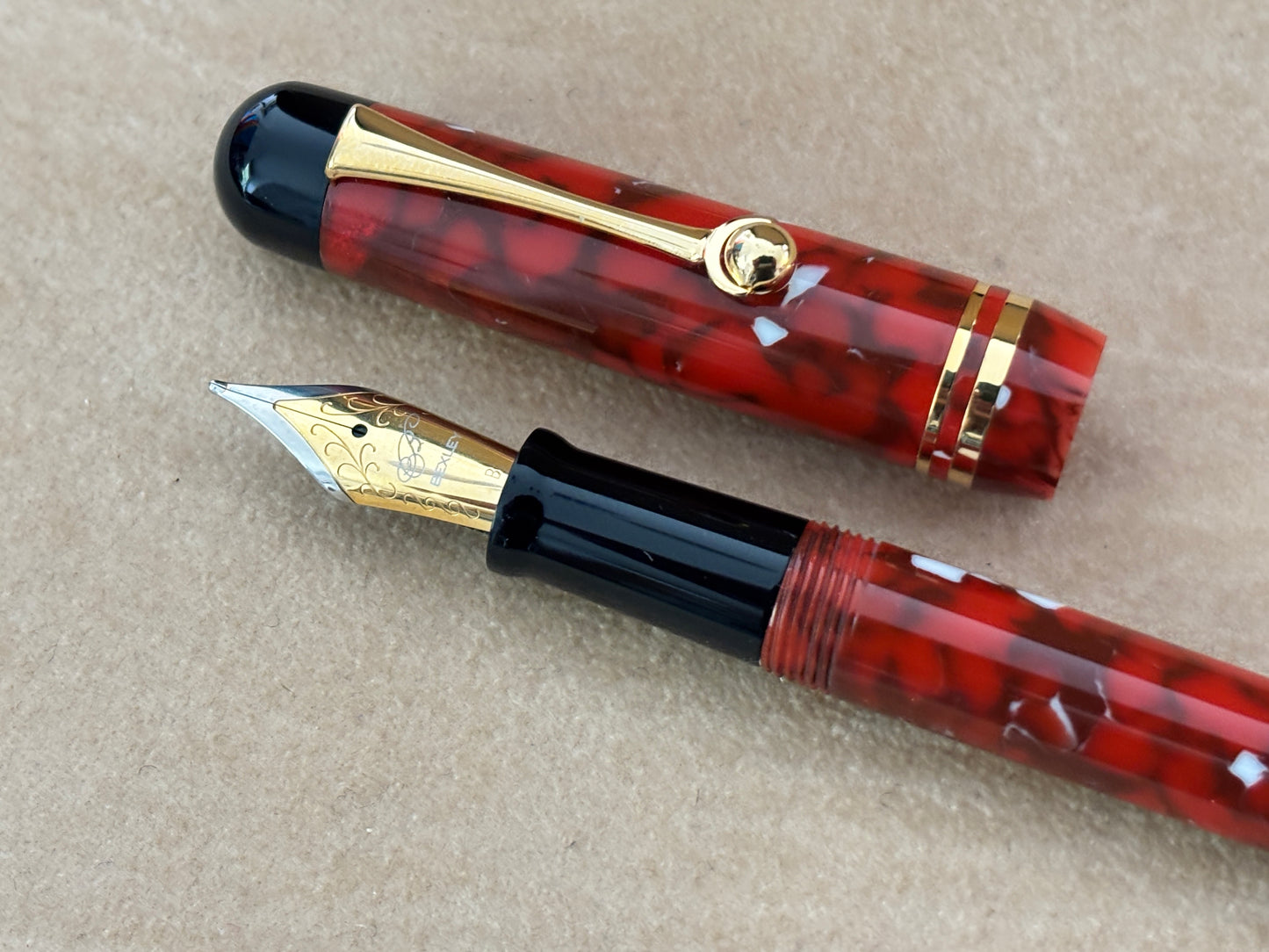 Bexley Admiral Collection Signal Red Steel Nib - Fountain Pen