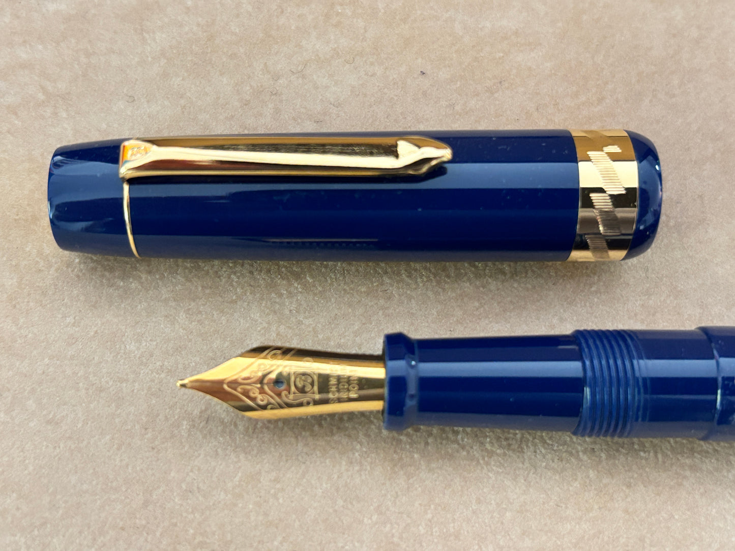 Bexley Armed Services Marines Dark Blue Steel Nib - Fountain Pen