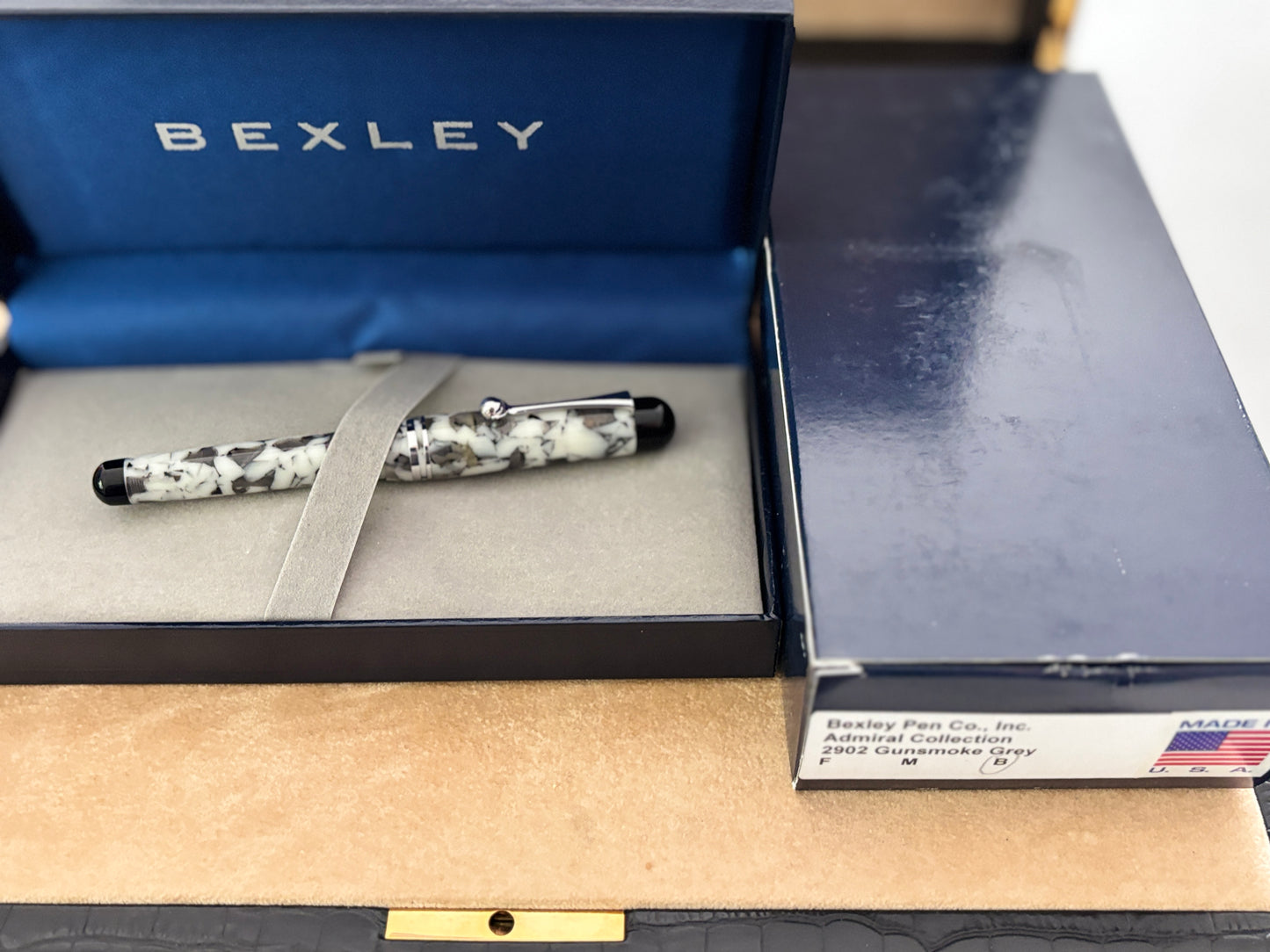 Bexley Admiral Collection Gunsmoke Grey Steel Nib - Fountain Pen