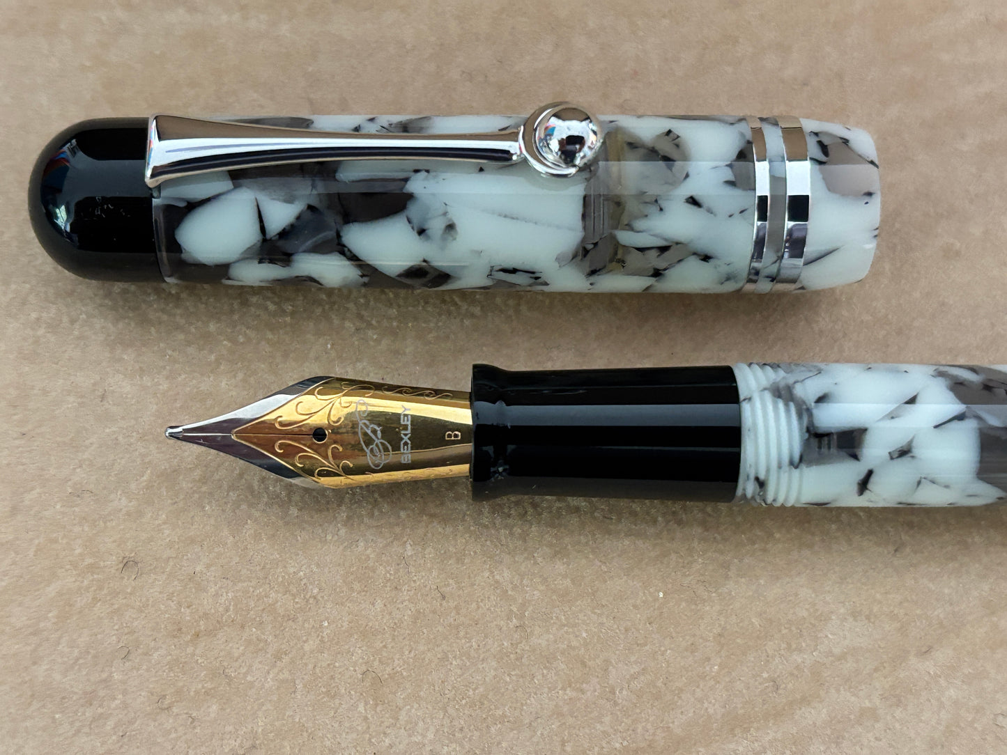 Bexley Admiral Collection Gunsmoke Grey Steel Nib - Fountain Pen