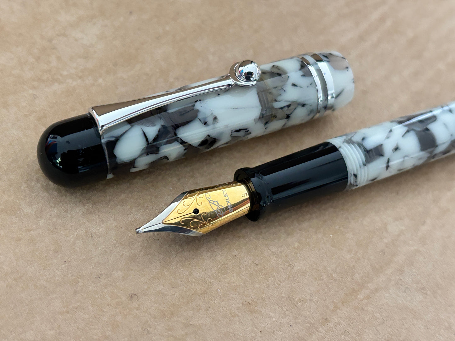 Bexley Admiral Collection Gunsmoke Grey Steel Nib - Fountain Pen
