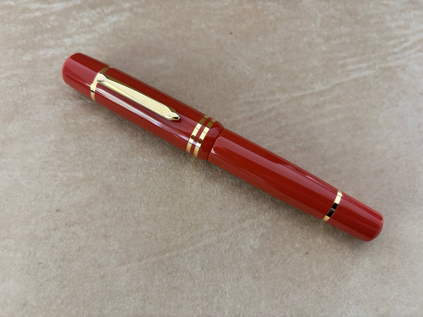 Bexley Magnum Poseidon Orange 18k Gold Nib - Fountain Pen