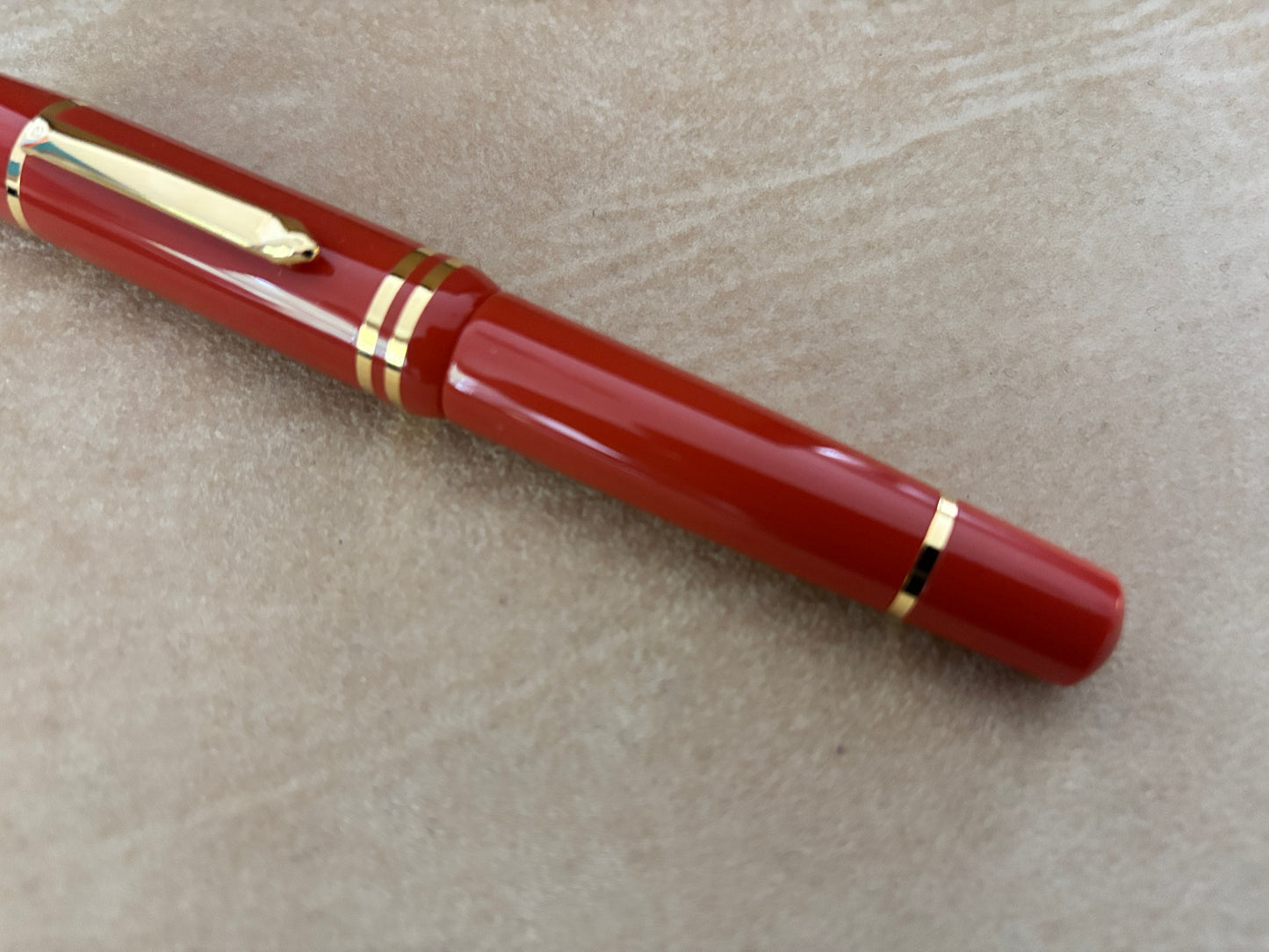 Bexley Magnum Poseidon Orange 18k Gold Nib - Fountain Pen