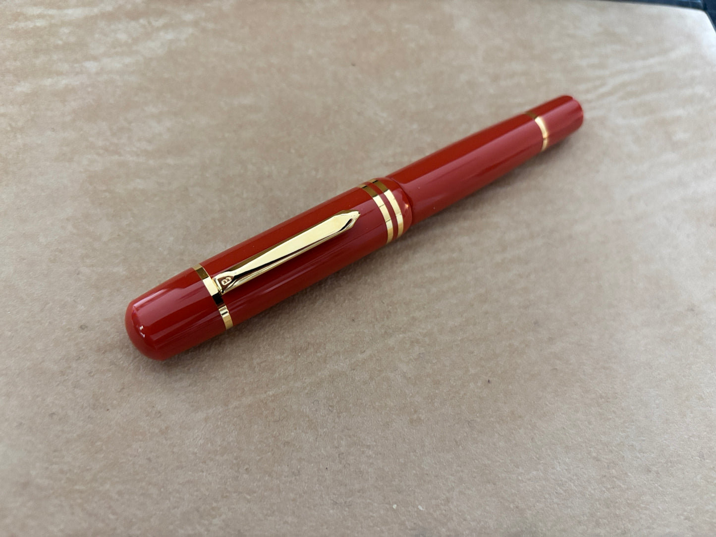 Bexley Magnum Poseidon Orange 18k Gold Nib - Fountain Pen