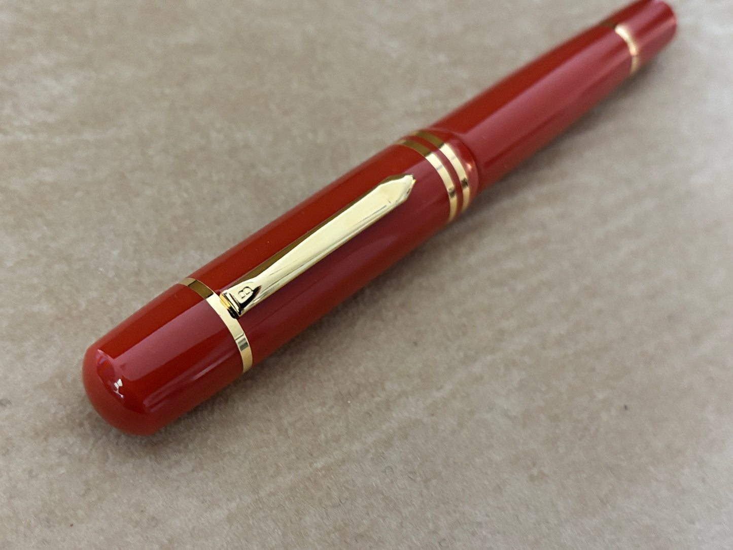 Bexley Magnum Poseidon Orange 18k Gold Nib - Fountain Pen