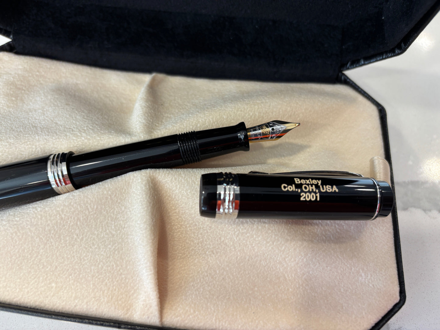 Bexley Sleeve Filler Black Rhodium Trim (Circa 2001) - Fountain Pen