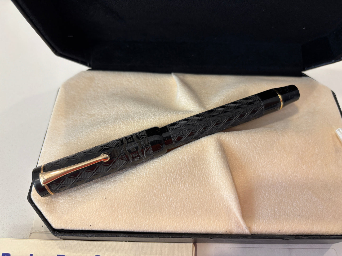 Bexley Black Chased Ebonite 5th Anniversary 1993-1998 (047/500) - Fountain Pen