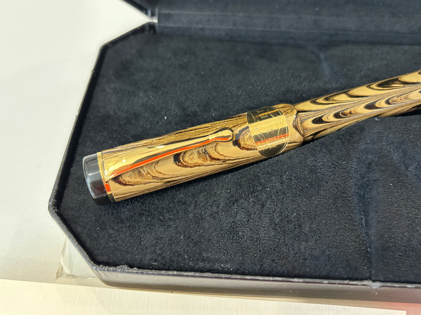 Bexley Green Ripple Ebonite 5th Anniversary 1993-1998 - Fountain Pen