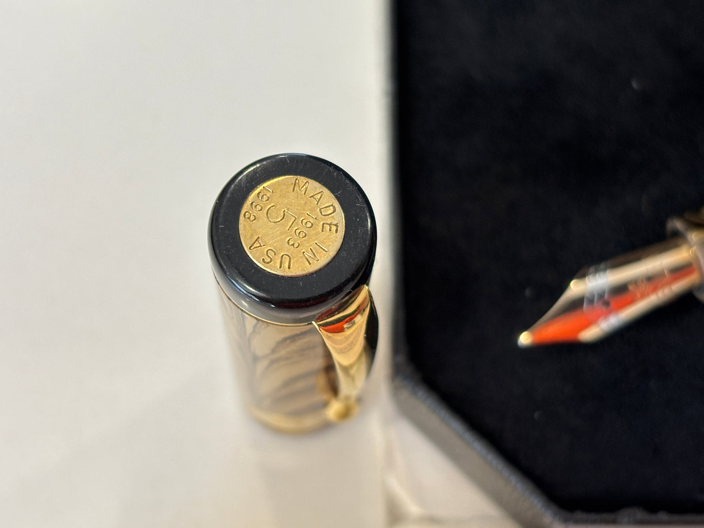 Bexley Green Ripple Ebonite 5th Anniversary 1993-1998 - Fountain Pen