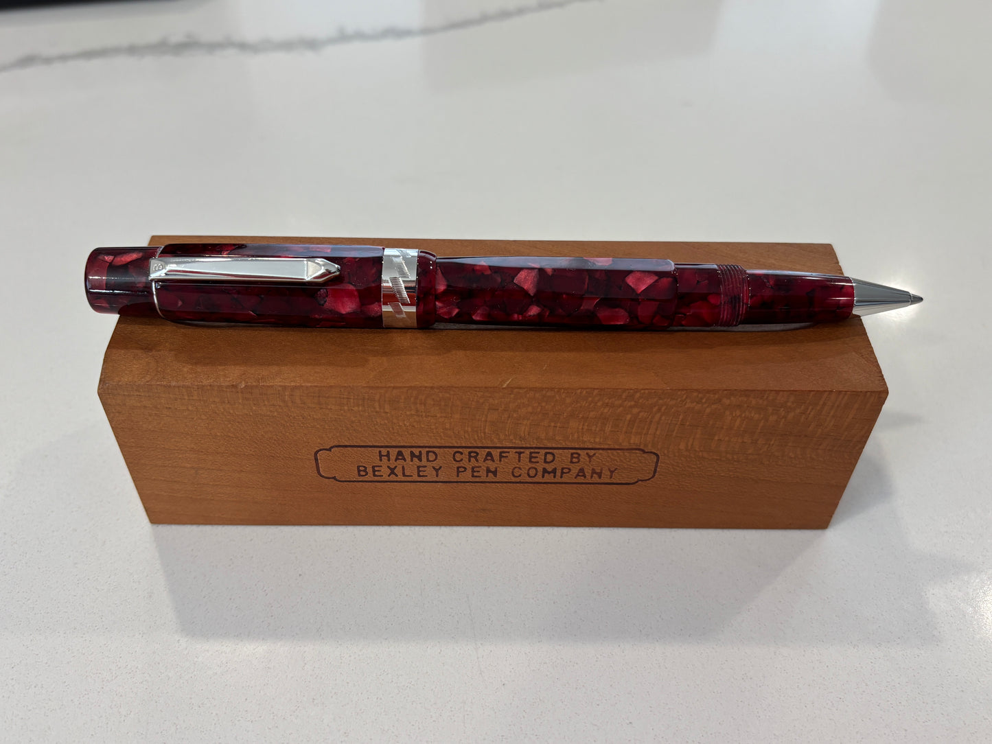 Bexley Americana Rio Grande Red Rhodium Trim (Circa 2002) - Ballpoint Pen