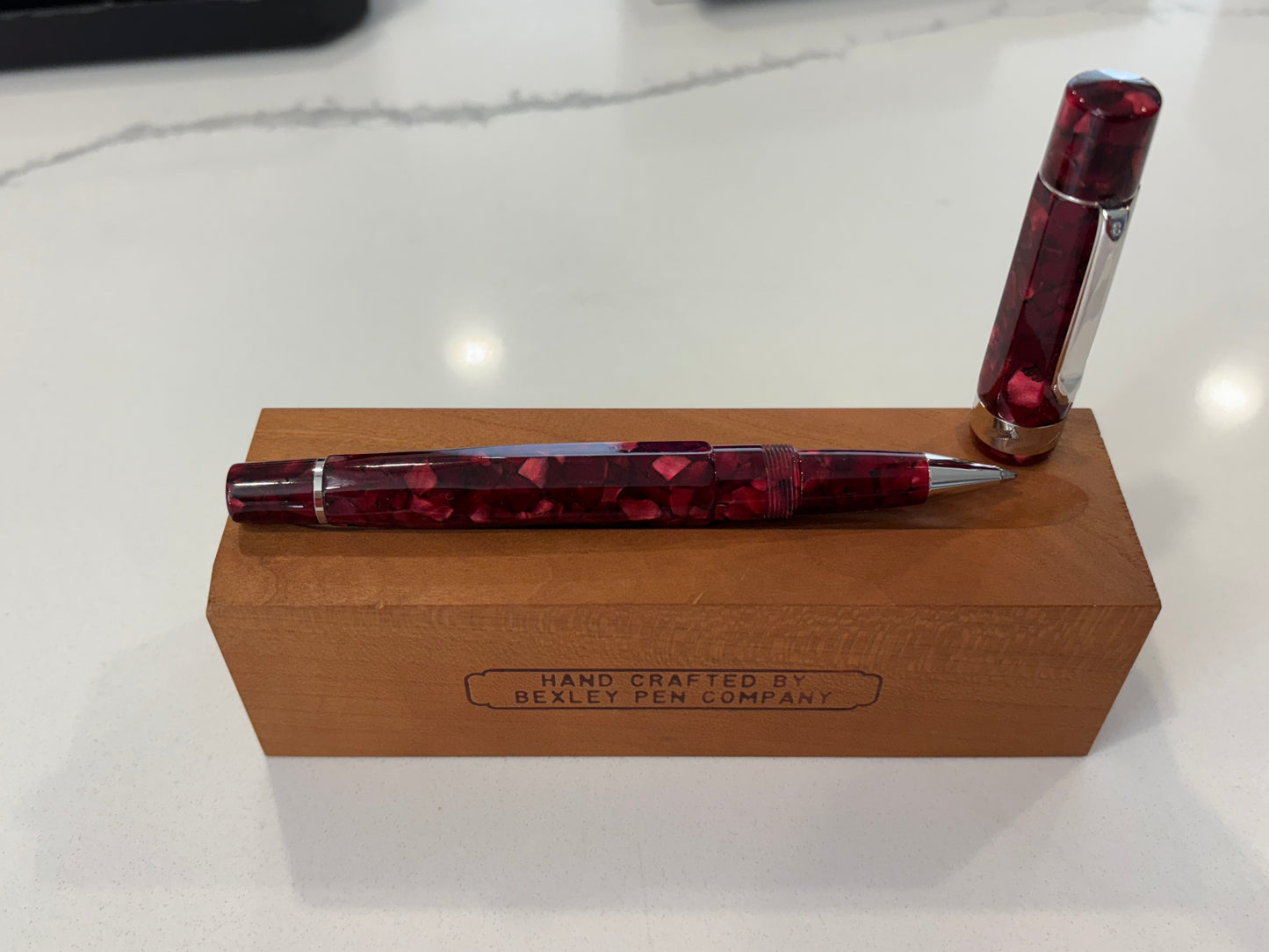 Bexley Americana Rio Grande Red Rhodium Trim (Circa 2002) - Ballpoint Pen