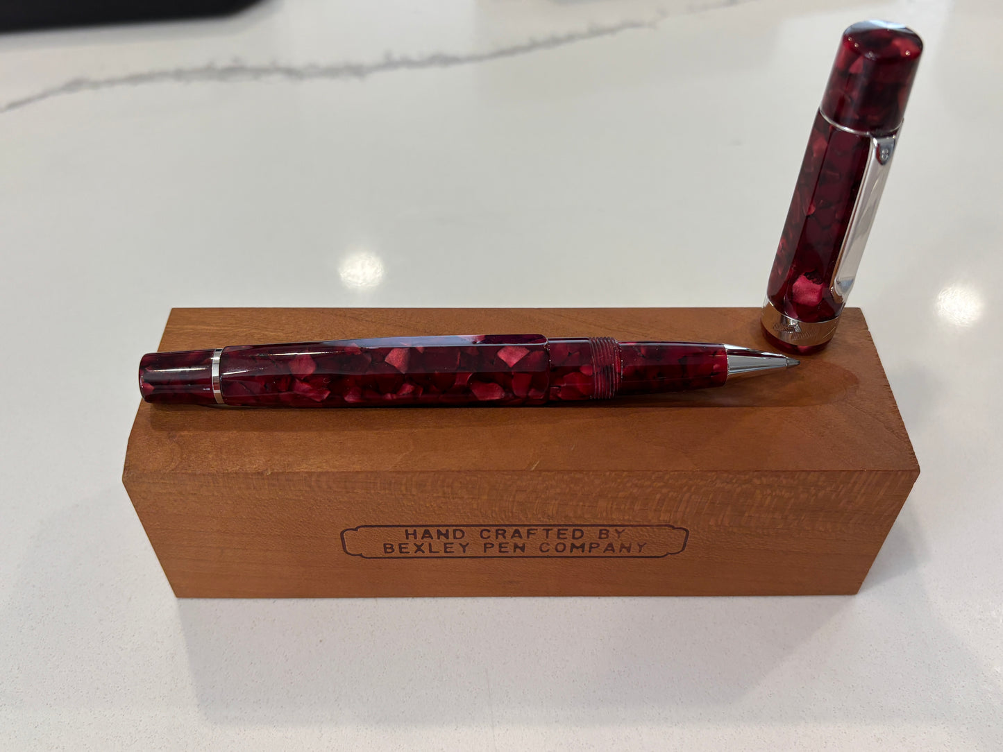 Bexley Americana Rio Grande Red Rhodium Trim (Circa 2002) - Ballpoint Pen