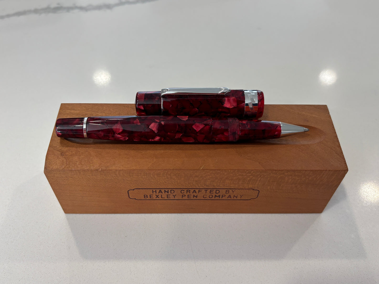 Bexley Americana Rio Grande Red Rhodium Trim (Circa 2002) - Ballpoint Pen