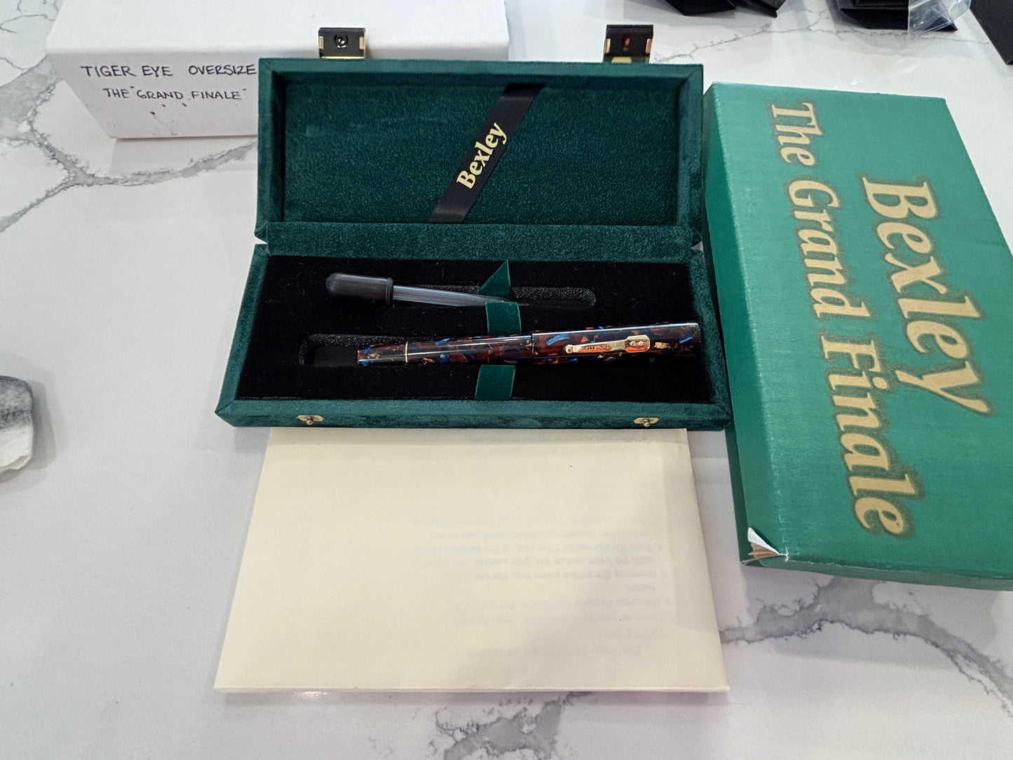 Bexley Grand Finale Tiger Eye Oversize Eyedropper Filler - Fountain Pen