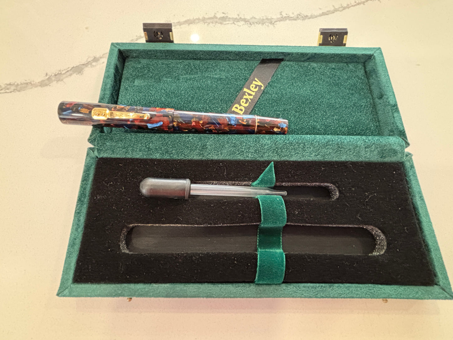 Bexley Grand Finale Tiger Eye Oversize Eyedropper Filler - Fountain Pen