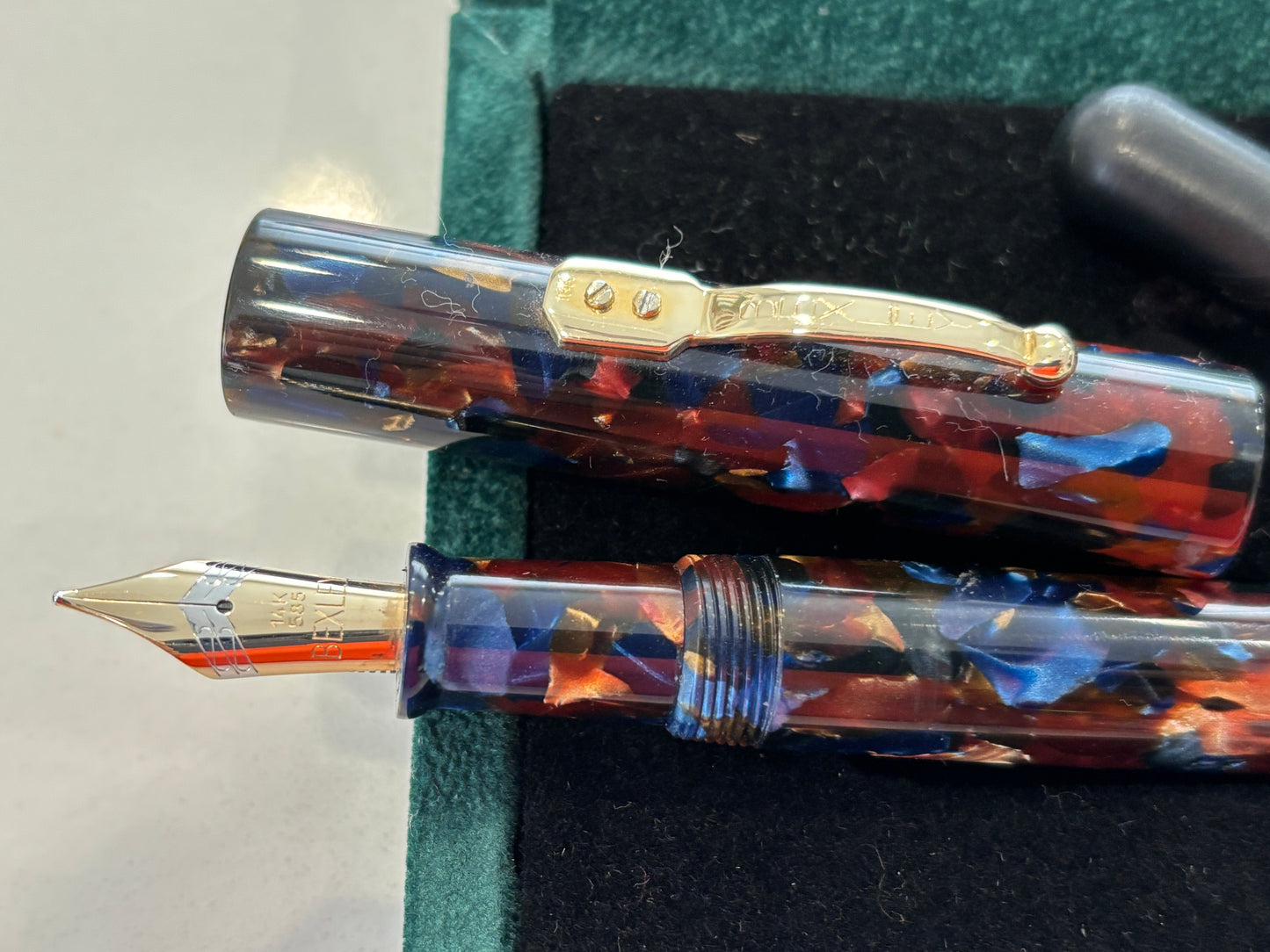 Bexley Grand Finale Tiger Eye Oversize Eyedropper Filler - Fountain Pen