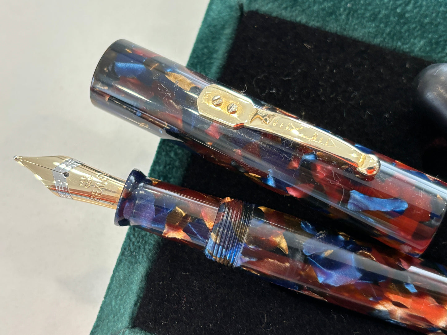 Bexley Grand Finale Tiger Eye Oversize Eyedropper Filler - Fountain Pen
