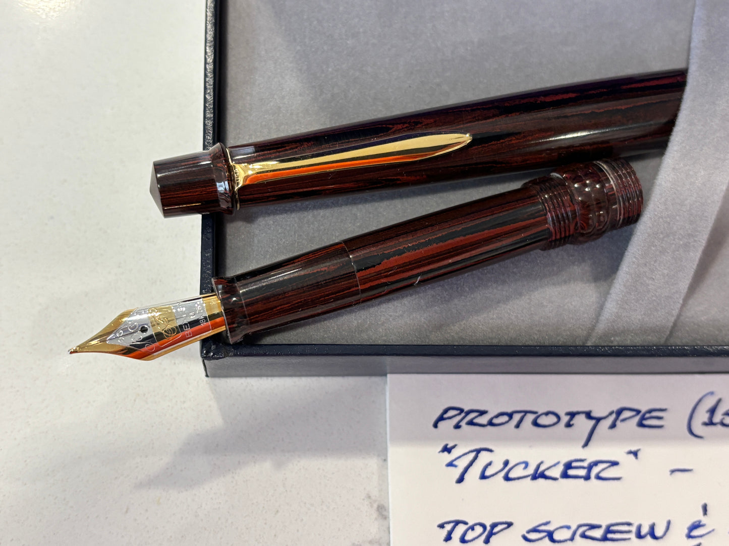 Bexley Tucker Prototype Rosewood Hard Rubber (Circa 2004) - Fountain Pen