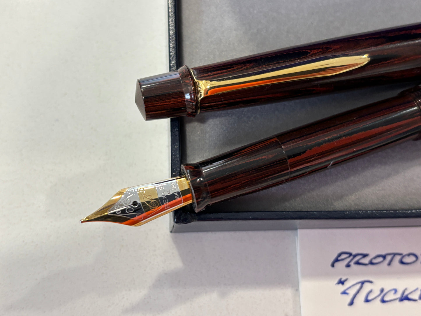 Bexley Tucker Prototype Rosewood Hard Rubber (Circa 2004) - Fountain Pen