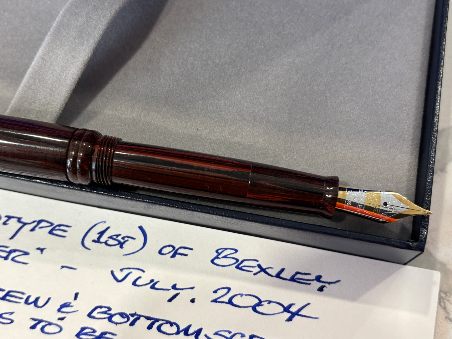 Bexley Tucker Prototype Rosewood Hard Rubber (Circa 2004) - Fountain Pen