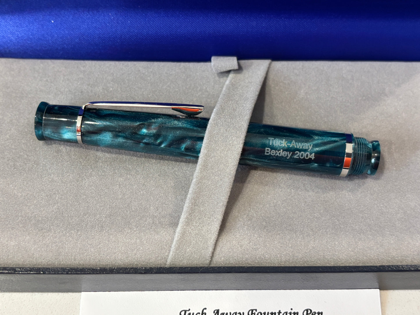 Bexley Tuck-Away Teal Pearl (Circa 2009) - Fountain Pen