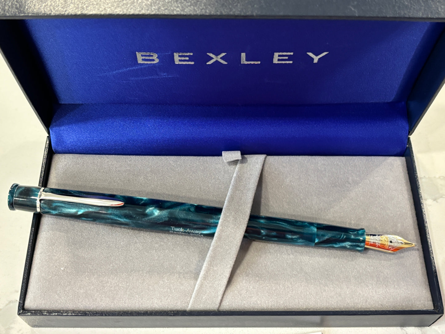 Bexley Tuck-Away Teal Pearl (Circa 2009) - Fountain Pen