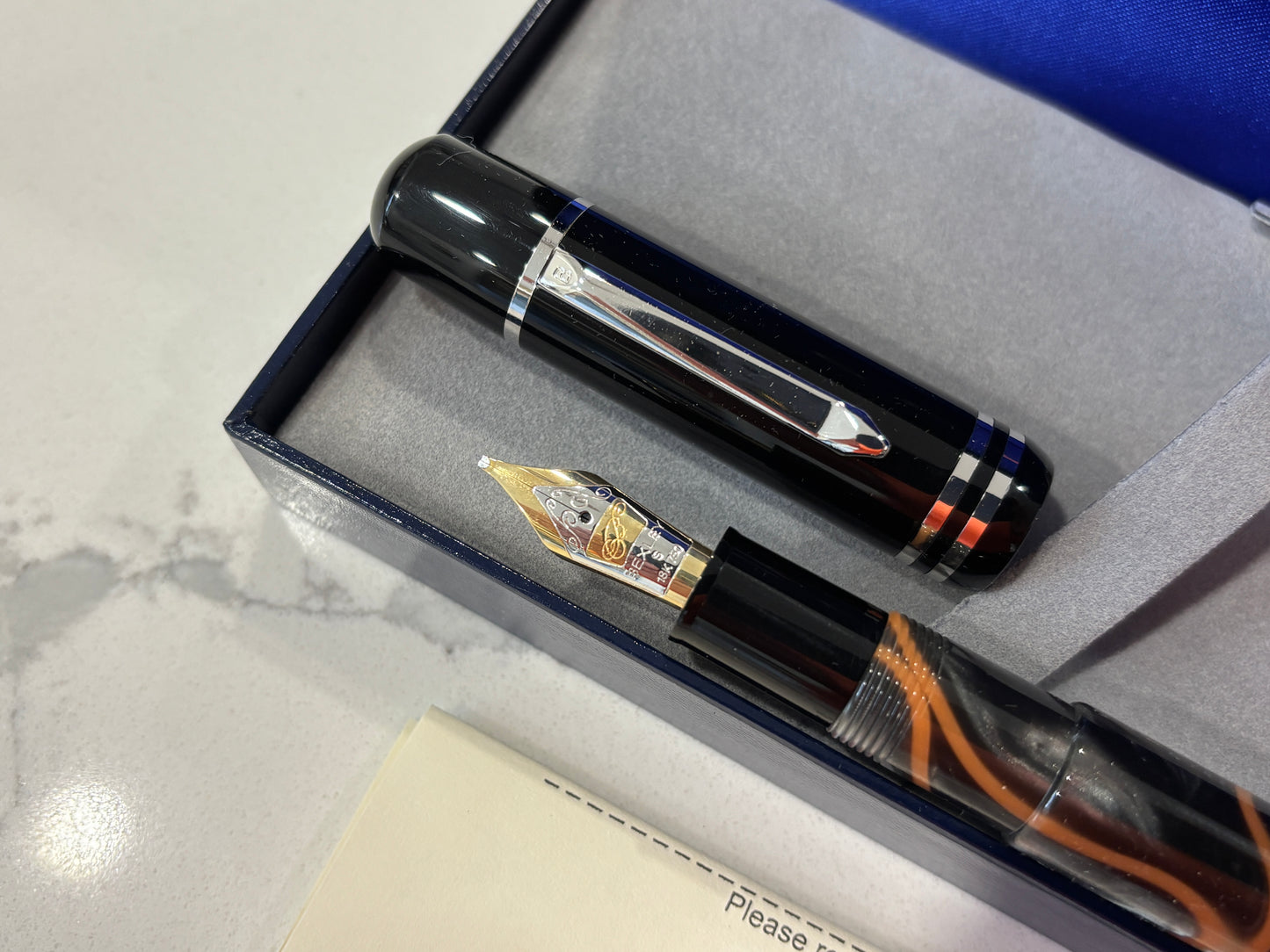 Bexley Magnum Poseidon Custom Onyx (Circa 2014) - Fountain Pen
